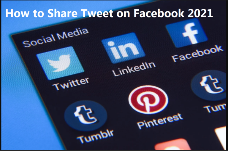 How to share tweet on facebook